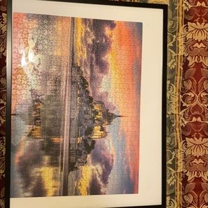 Puzzle picture with frame